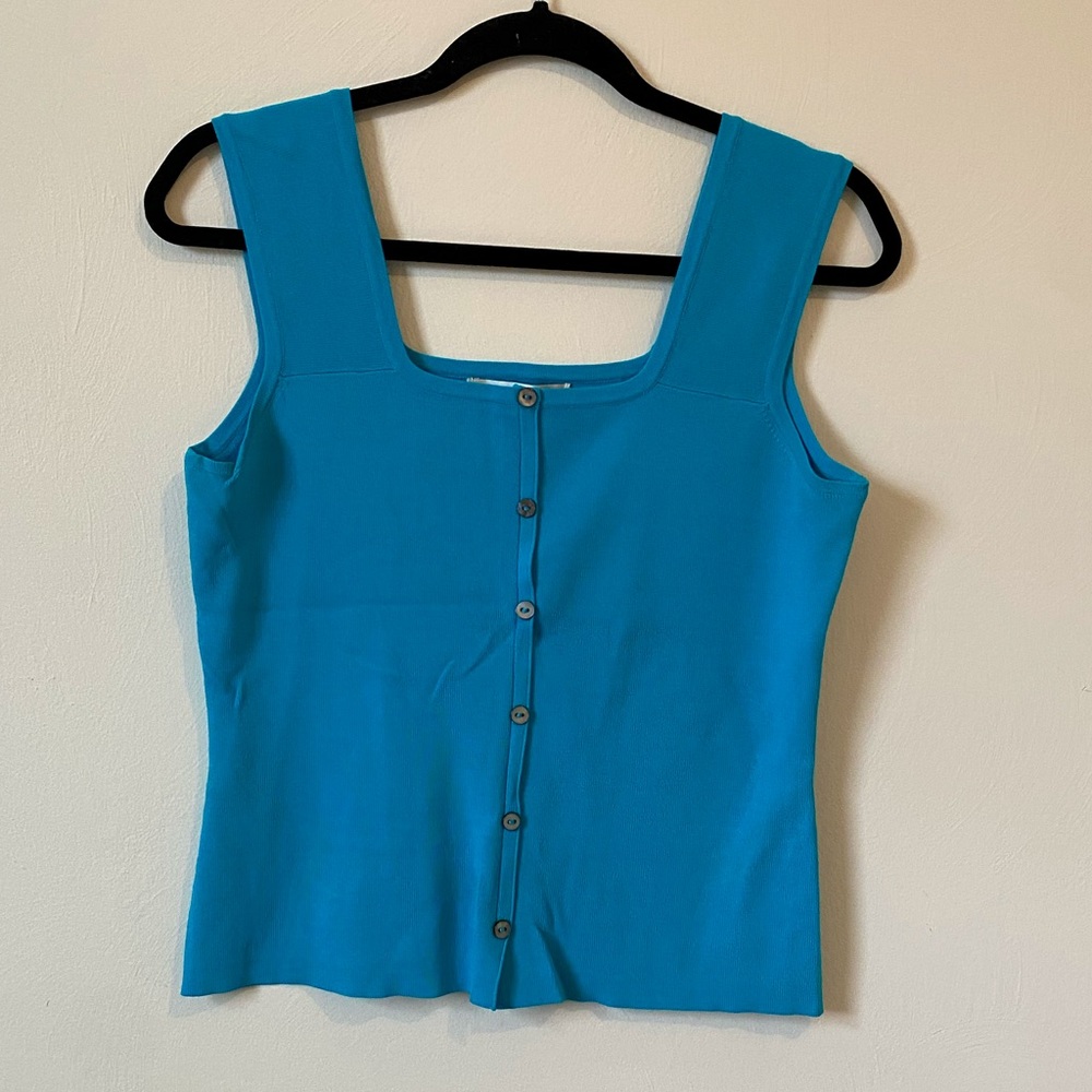 Vintage Joseph A bright blue tank top